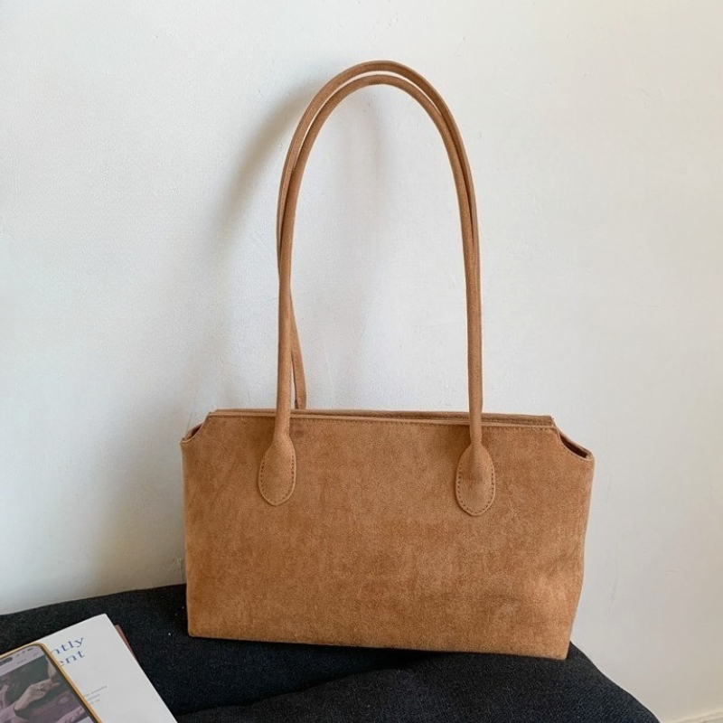 Women Hand Bags For Office - Borsa da ascella in pelle scamosciata