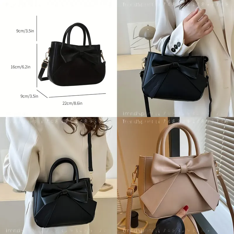 Elegante Borsa a Mano Nera con - Women'S Bags Handbags recensione e prezzo