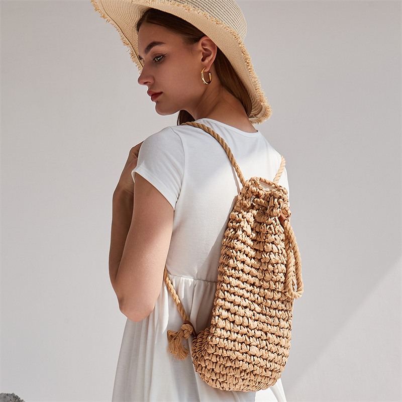 2023 Zaini di paglia casual es - Women'S Raffia Bags recensione e prezzo